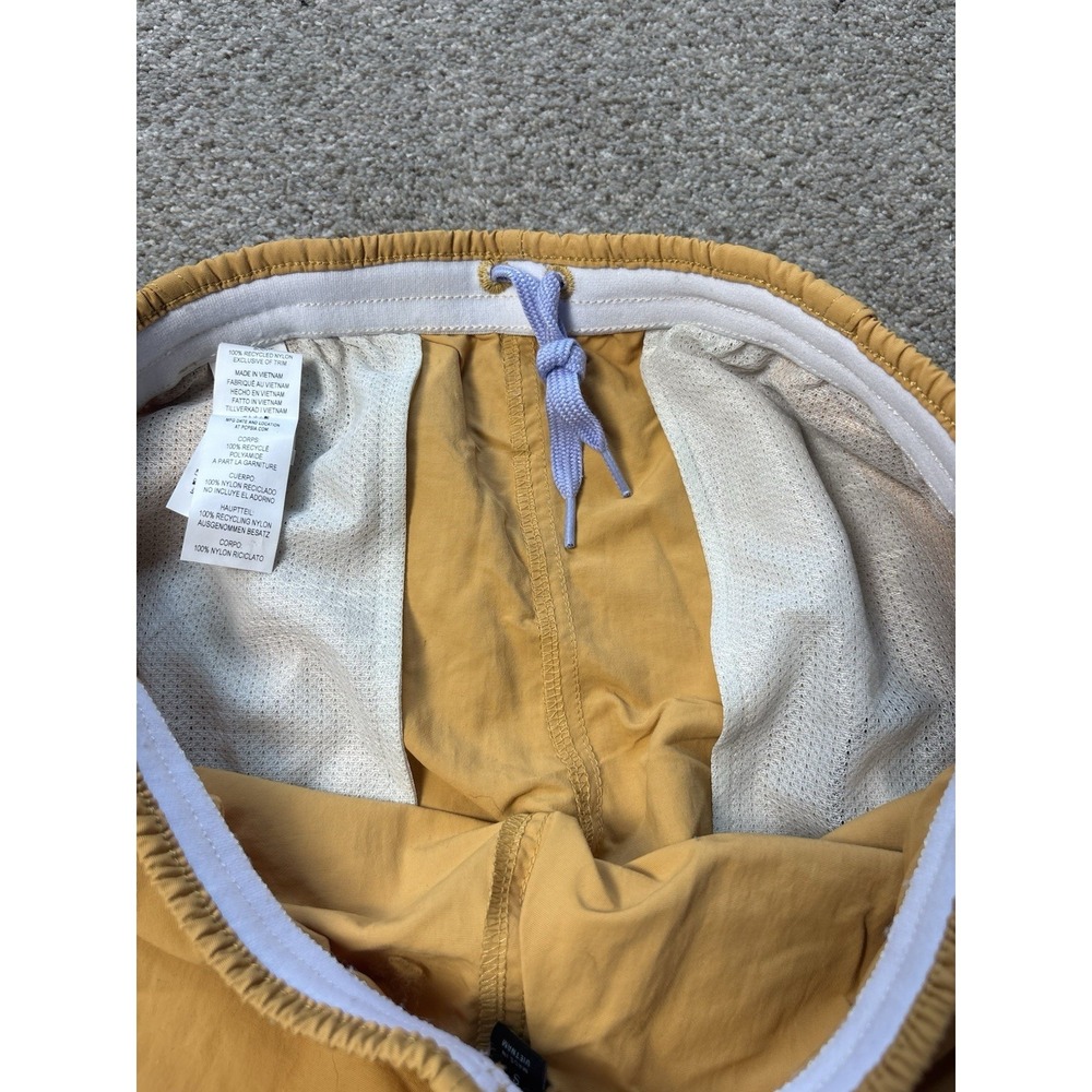 Patagonia Baggies Shorts Men's Small Solid Orange 4" Nylon Swim Hiking Unlined - Picture 4 of 10